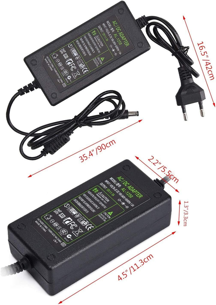 Nobsound 12V 5A Netzteil Adapter, AC 100-240V bis DC 12 Volt 5 Amp 60W Stromversorgung für Verstärke
