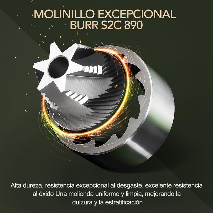 TIMEMORE Chestnut S3 Manual Kaffeemühle, mit numerischer externer Einstellung, Vollmetallgehäuse und
