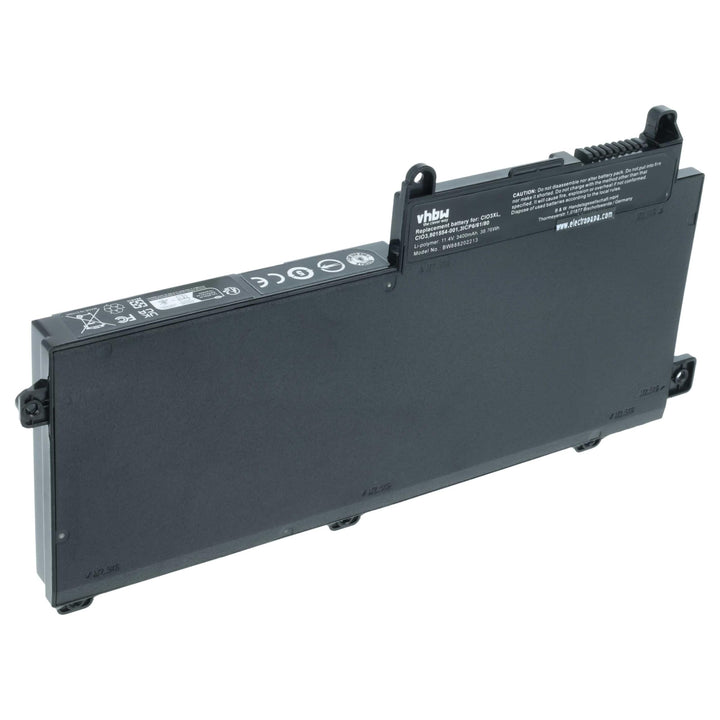 vhbw Akku kompatibel mit HP ProBook 650 G3 Z2W44ET, 650 G4, 655, 655 G2 Notebook (3400mAh, 11,4V, Li