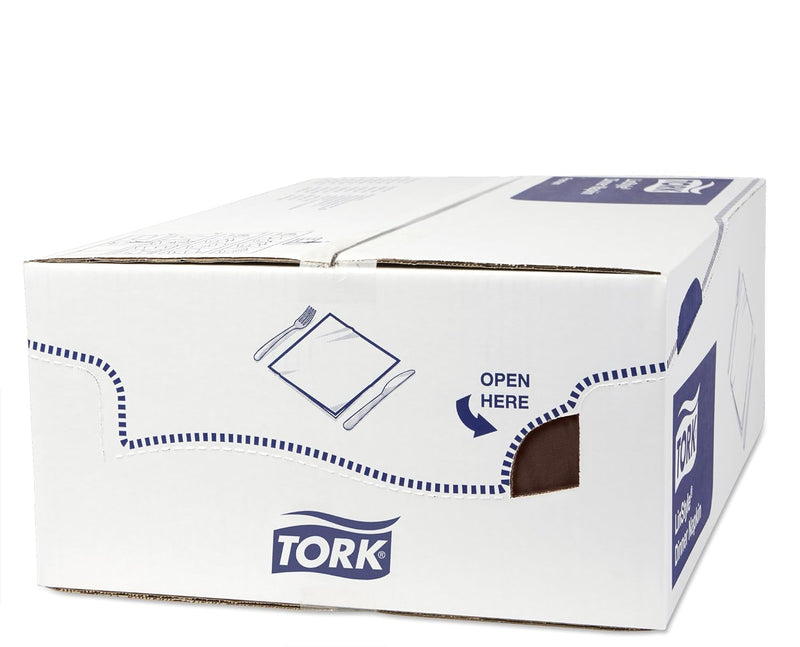 Tork 478150 Linstyle Premium Dinnerservietten Kakao 1/8-Falz / Papierservietten stoffähnlich & saugf