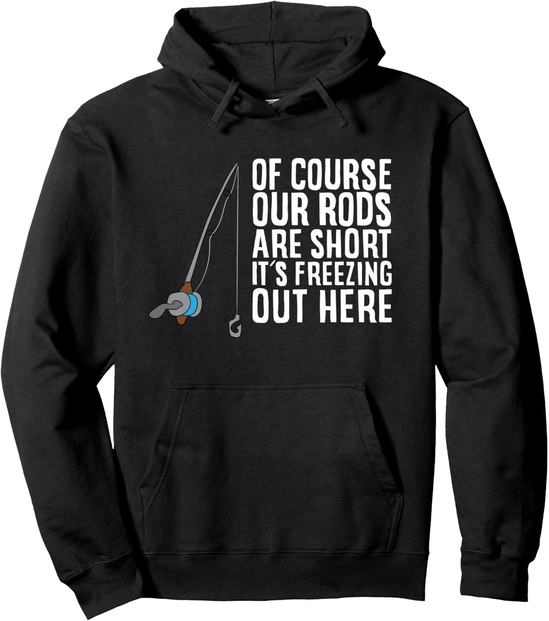 Eis-Angelrute Lustig Eisangeln Geschenk Winter Eis Angeln Pullover Hoodie