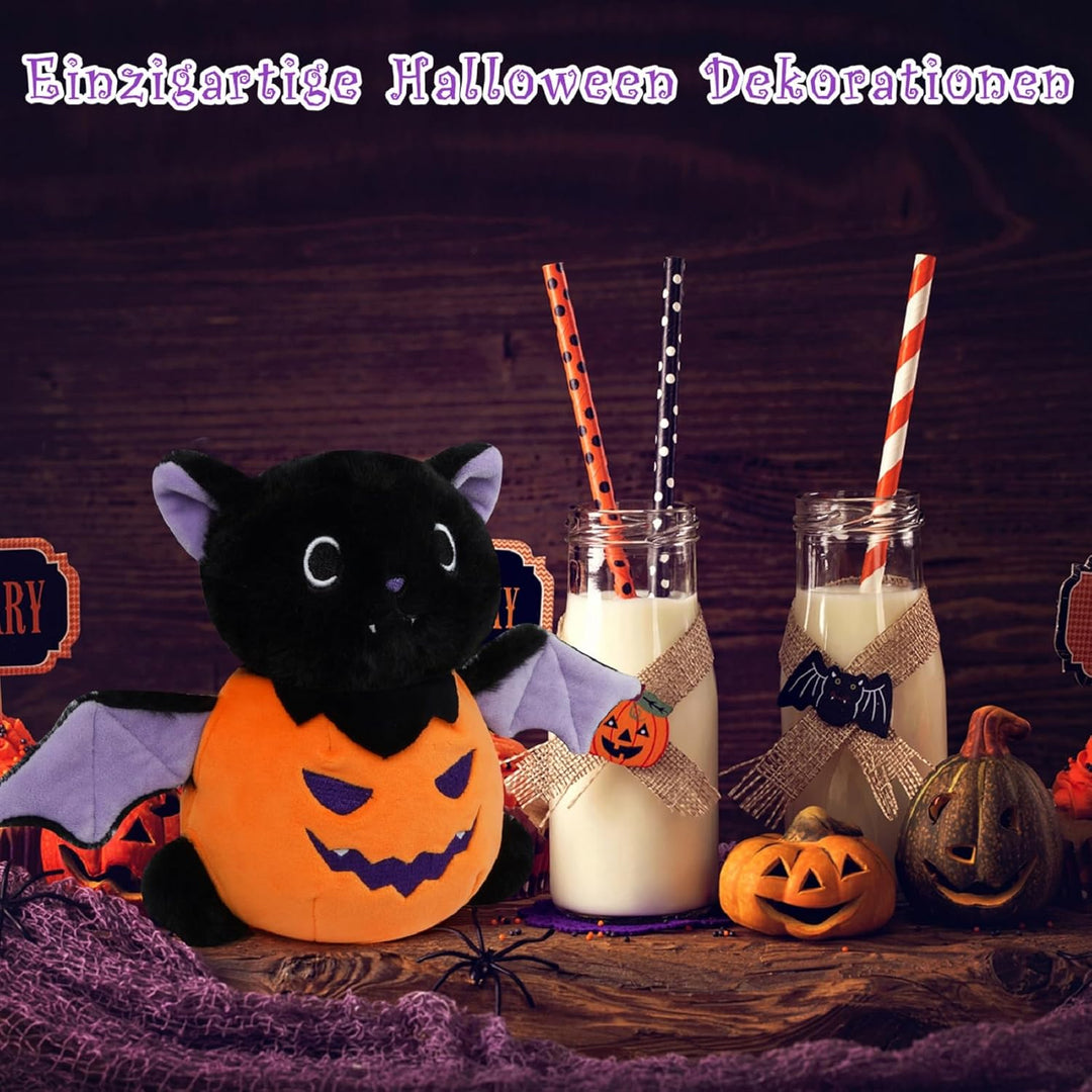 MUFEIRUO Halloween Fledermaus Plüsch,Halloween Fledermaus Plüschtiere,Halloween Kürbis Plüsch,Hallow