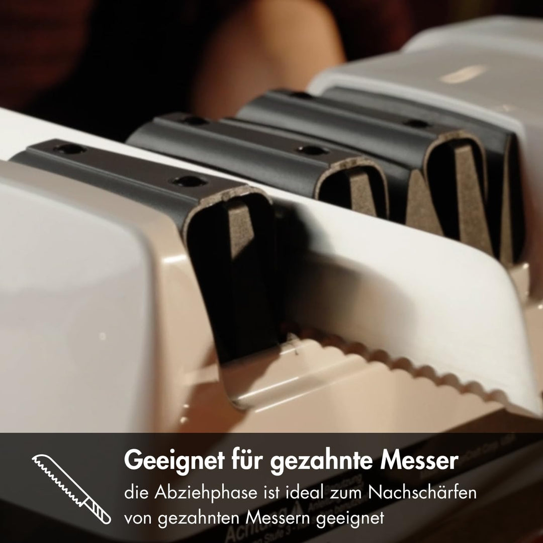 Graef Diamant-Messerschärfer CC 120 DE, ‎75 Watt, ‎25 x 11.2 x 11 cm, weiߟ-schwarz Single