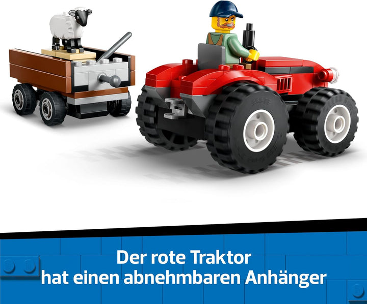 LEGO City Traktor mit Anhänger - Bauernhof Spielzeug mit Traktor & Tierfiguren - Montessori Spielset