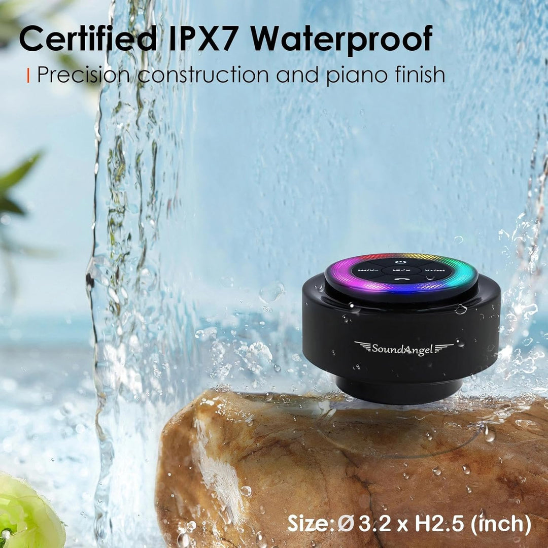 Xleader SoundAngel Mate(3rd Gen) Pro Bluetooth Dusch Lautsprecher, Musikbox Klein, Zertifizierter IP