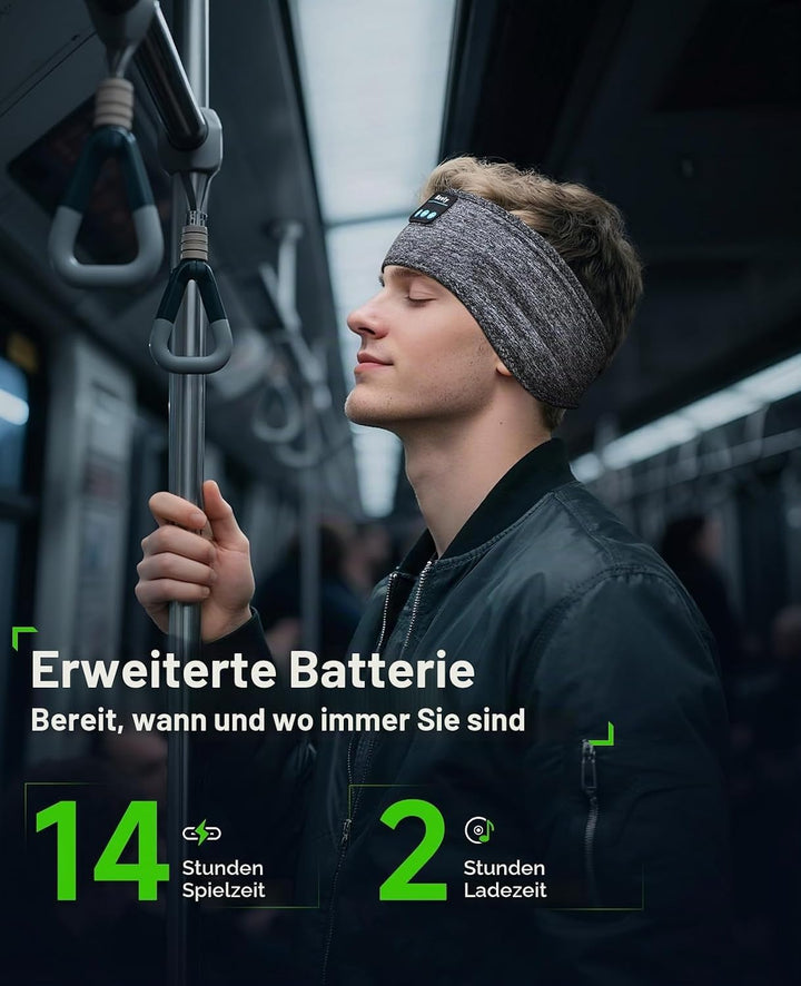 Navly Schlafkopfhörer Bluetooth, Schlaf Kopfhörer Bluetooth Sport Stirnband Kopfhörer Personalisiert