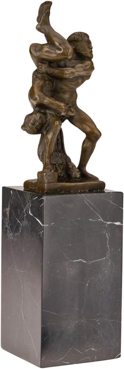aubaho Bronzeskulptur Herkules Hercules Diomedes Bronze Skulptur 34cm Sculpture