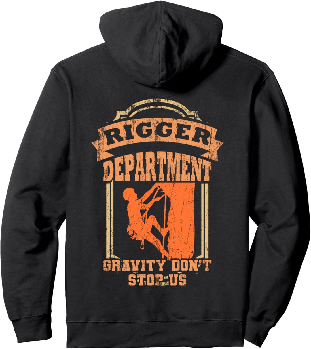 Bergsteiger Kletterer Event Rigger Crew GRAVITY DONT STOP US Pullover Hoodie