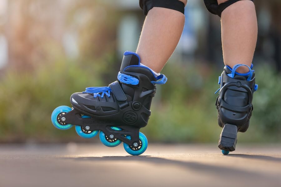 Powerslide Kinder Inline Skate Stargaze Black, grössenverstellbar, für Mädchen und Jungen 37-40 EU,