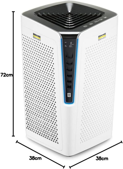 Kärcher Luftreiniger AF 100 H13, max. 80 W, bis zu 650 m³/h, weiss 100-130 m2 Single, 100-130 m2 Sin