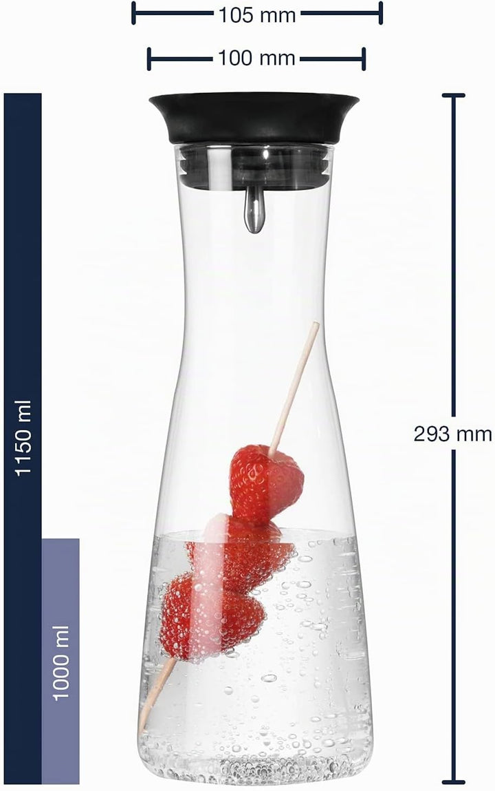 LEONARDO HOME 018775 CIAO Wasserkaraffe 1000 ml, Glas