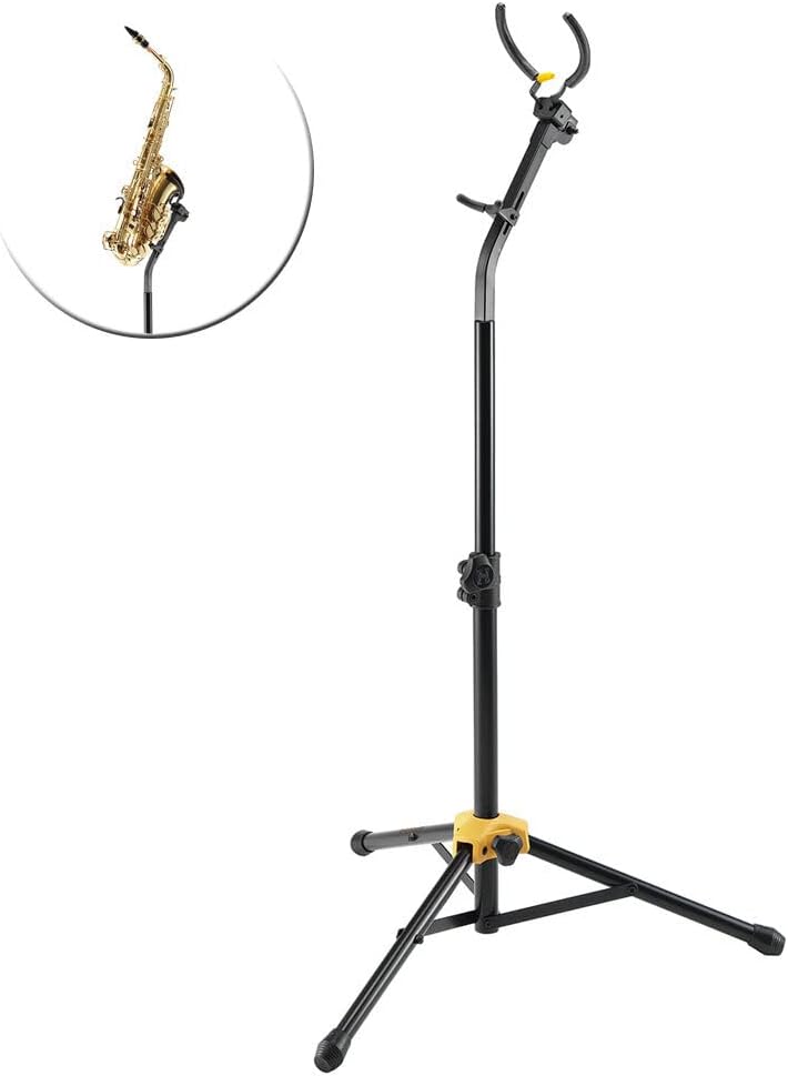 Hercules DS730B AGS Alto/Tenor Saxophone Stand, Black