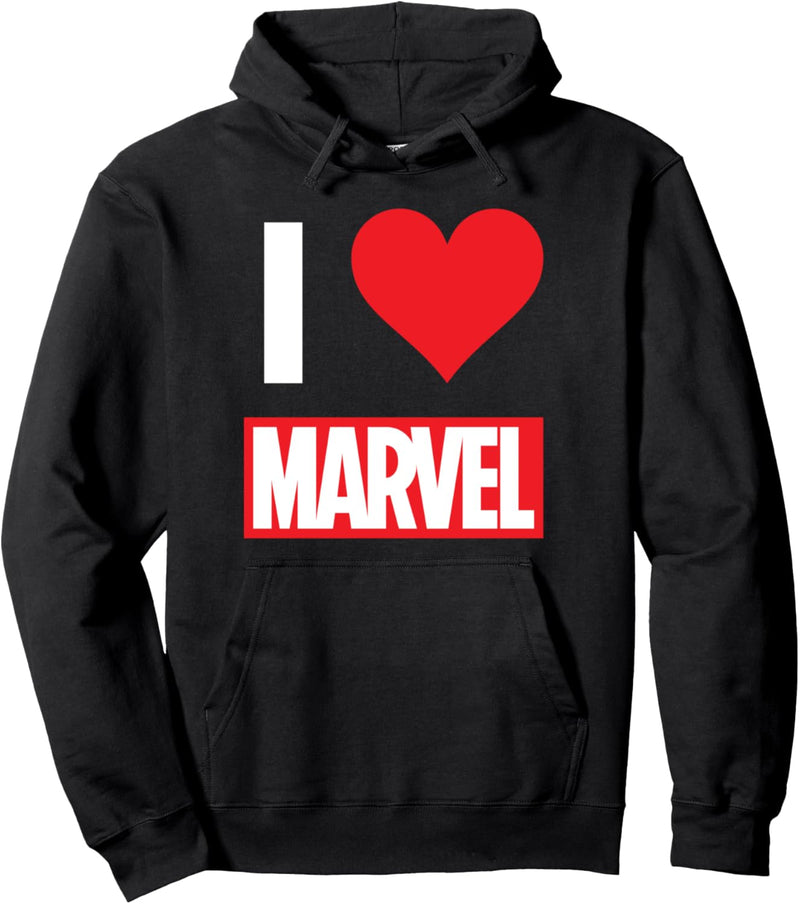 Marvel I HEART MARVEL Ultimate Fan Love Brick Logo Pullover Hoodie