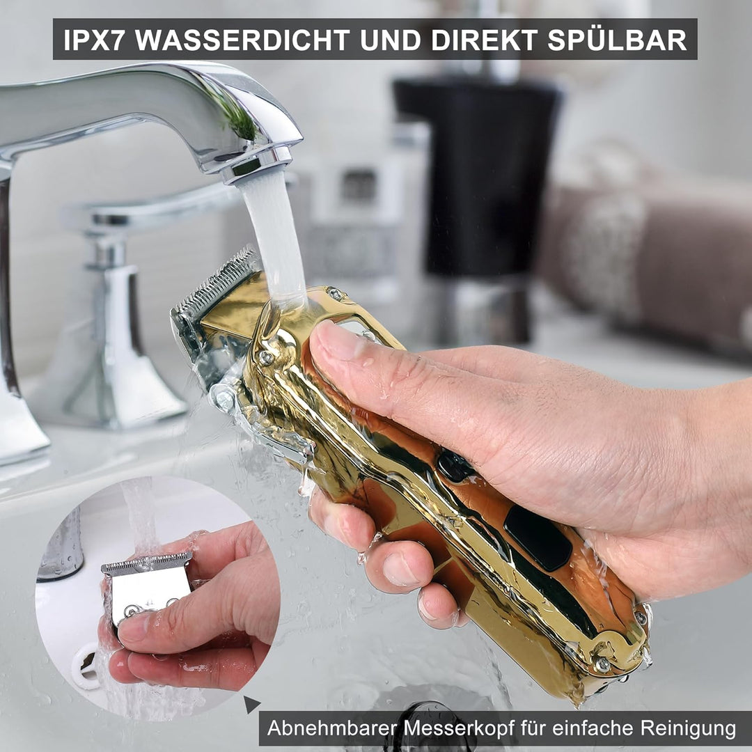 Hatteker Haarschneidemaschine Profi akku Haarschneider Herren Haartrimmer Langhaarschneider Herren B
