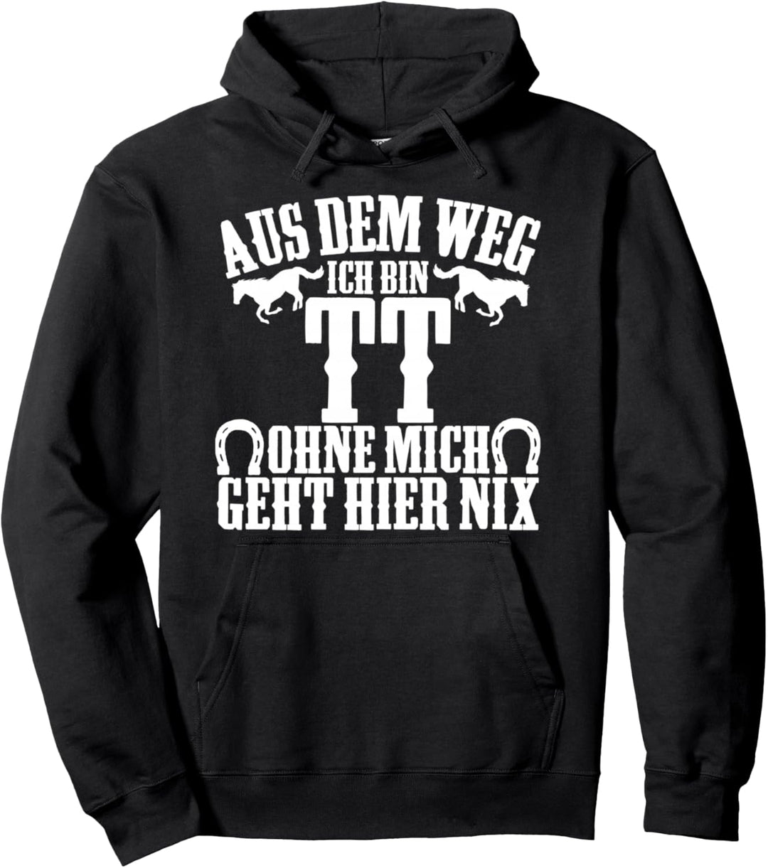 TT Turnier Trottel Reitsport Pferd Spruch Pferdesprüche Pullover Hoodie