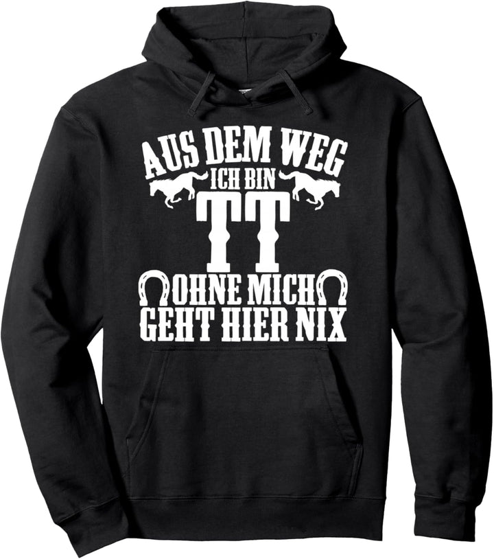 TT Turnier Trottel Reitsport Pferd Spruch Pferdesprüche Pullover Hoodie