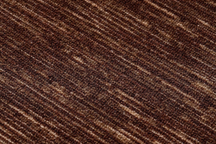 rugsx Antirutsch Teppichläufer Adagio braun - moderner Kurzflor für Küche, Flur & Wohnzimmer, Meterw