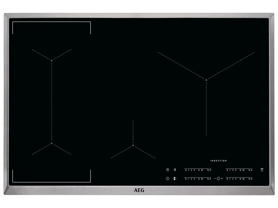 AEG IKE84441XB Autarkes Kochfeld / Herdplatte mit Touchscreen, Topferkennung &amp; Hob²Hood-Funktion / I