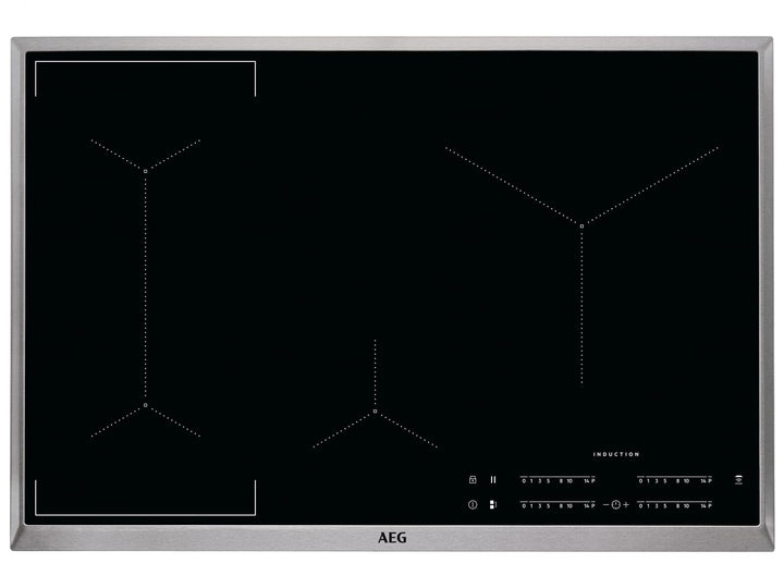 AEG IKE84441XB Autarkes Kochfeld / Herdplatte mit Touchscreen, Topferkennung &amp; Hob²Hood-Funktion / I