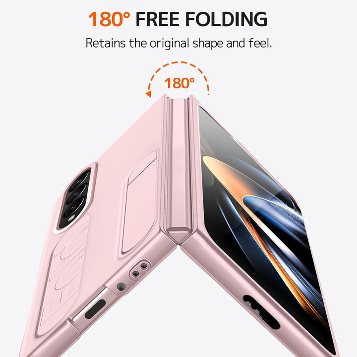 NINKI Kompatibel mit Samsung Galaxy Z Fold 4 Hülle mit Displayschutz Z fold 4 handschlaufe Hülle mit