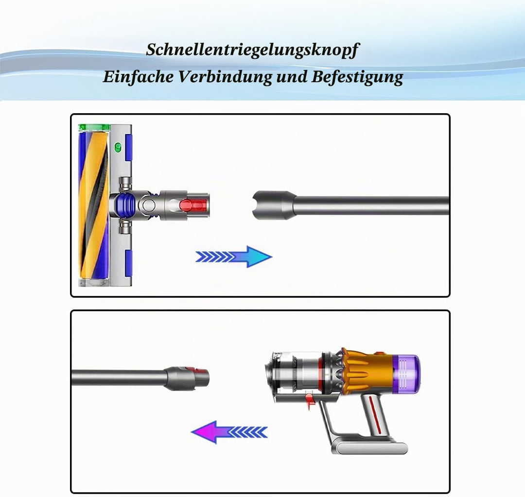 Verlängerungsrohr für Dyson V12 Detect Slim Staubsauger, Ersatzteile Saugrohr Schnellspanner Verläng