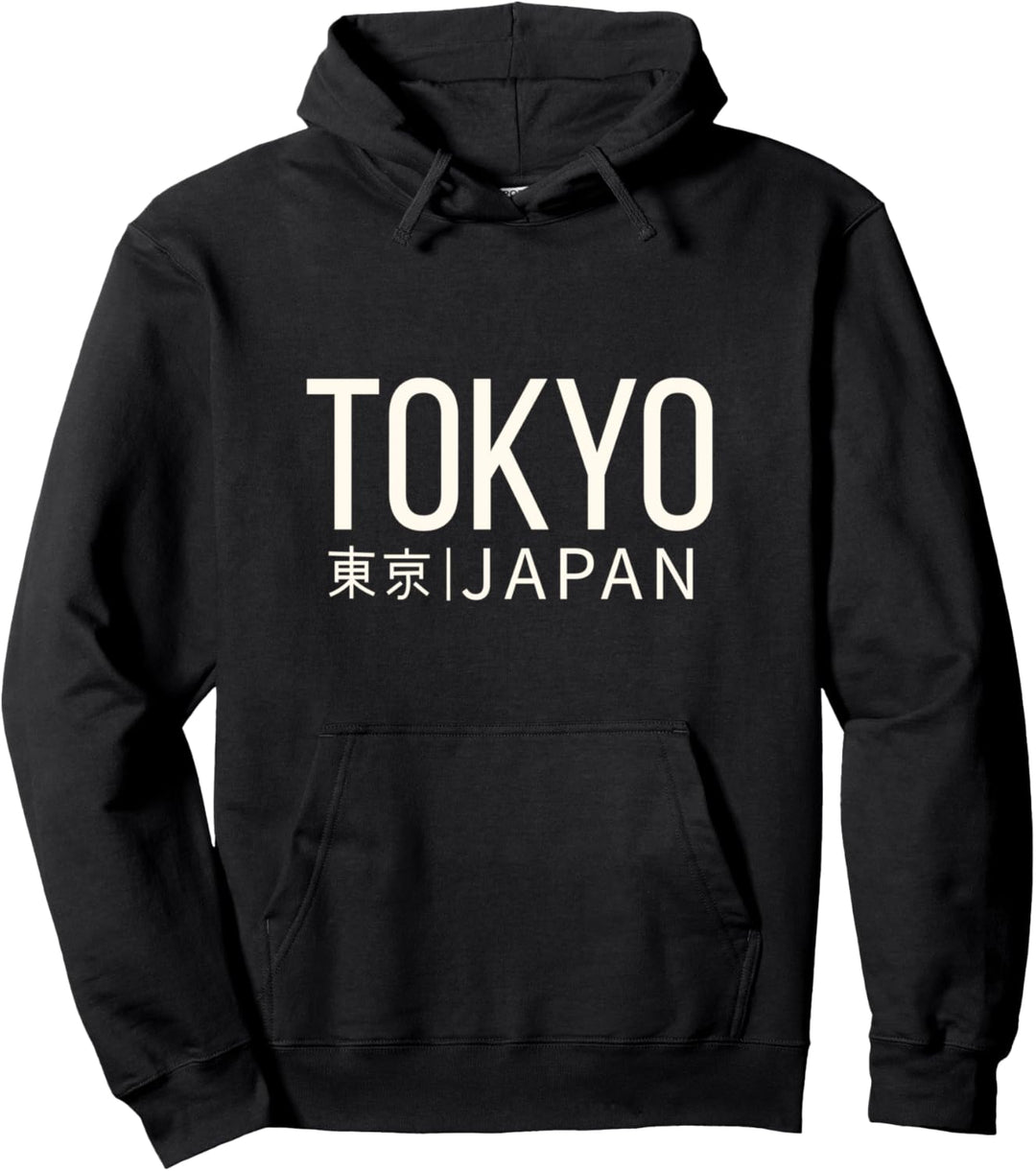 Japanese text that says Tokyo Japan casual trend Pullover Hoodie
