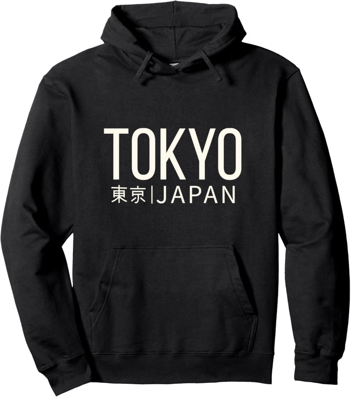 Japanese text that says Tokyo Japan casual trend Pullover Hoodie