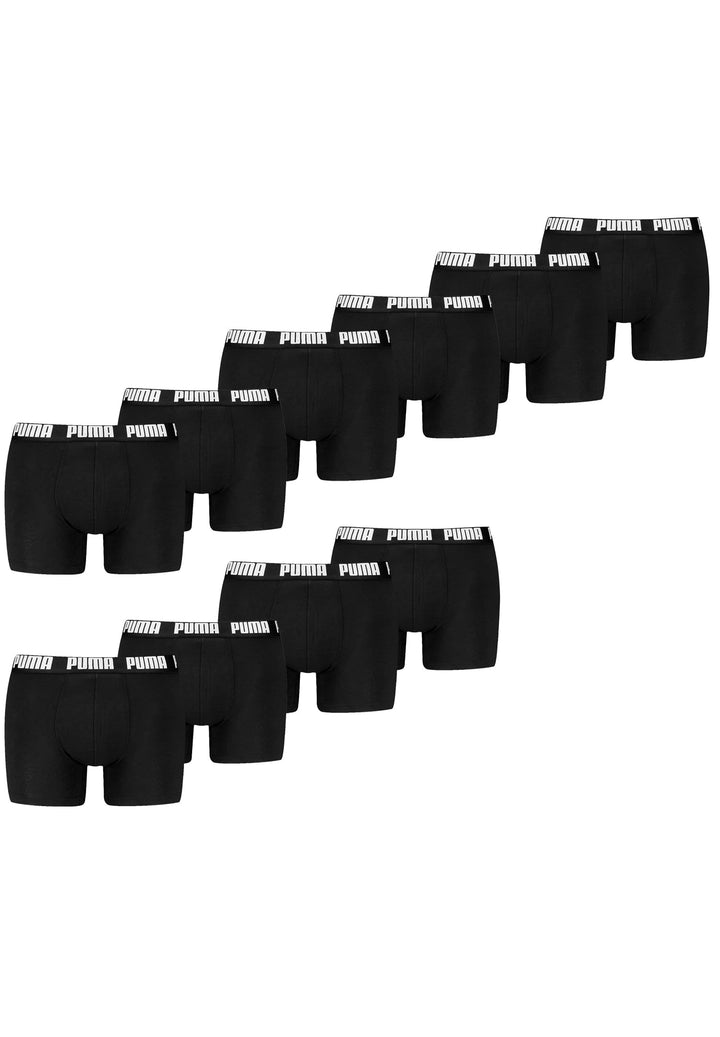 Puma 10 er Pack Boxer Boxershorts Men Herren Unterhose Pant Unterwäsche S 001 - Black, S 001 - Black