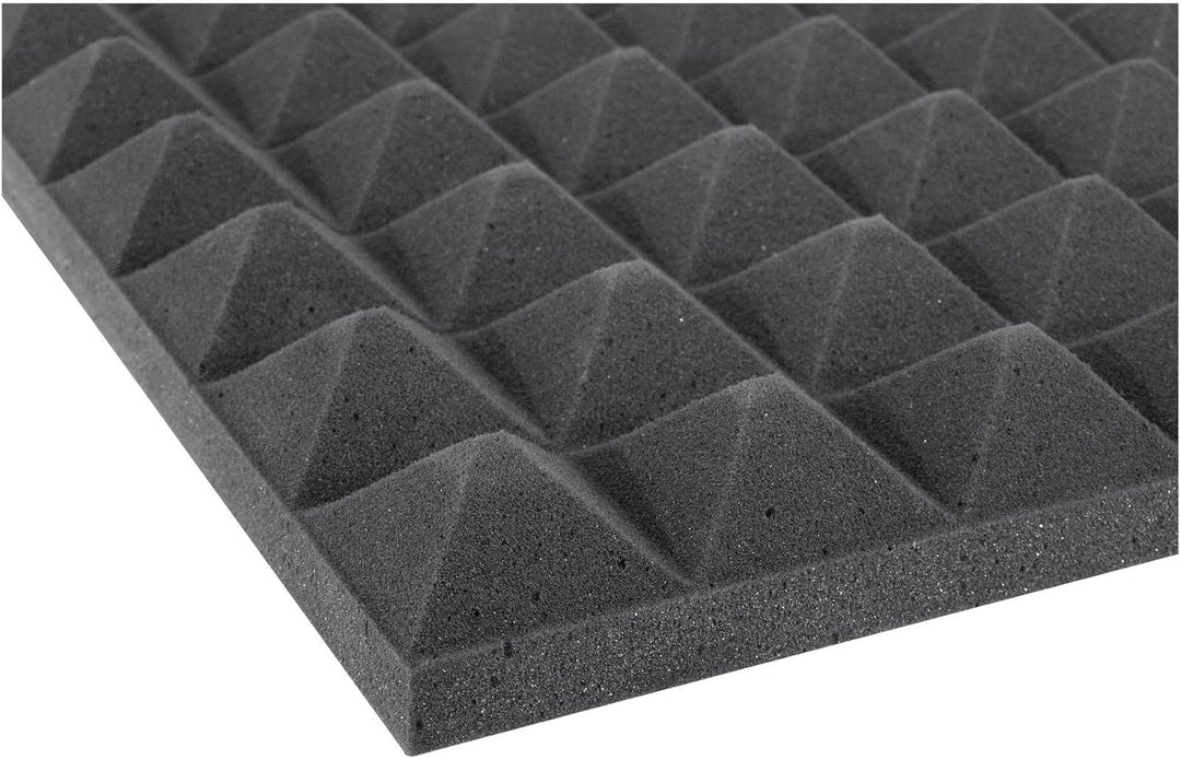OMNITRONIC Akustikschaumstoff Pyramide 50mm, 50x50cm | Akustikschaumstoff zur Schallabsorbation