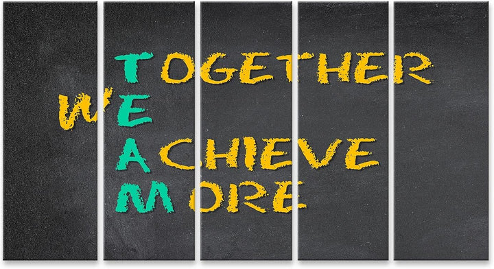 islandburner Bild auf Leinwand Team Work Motivation Mitarbeiter Für Büro Office Chef Besprechungsrau