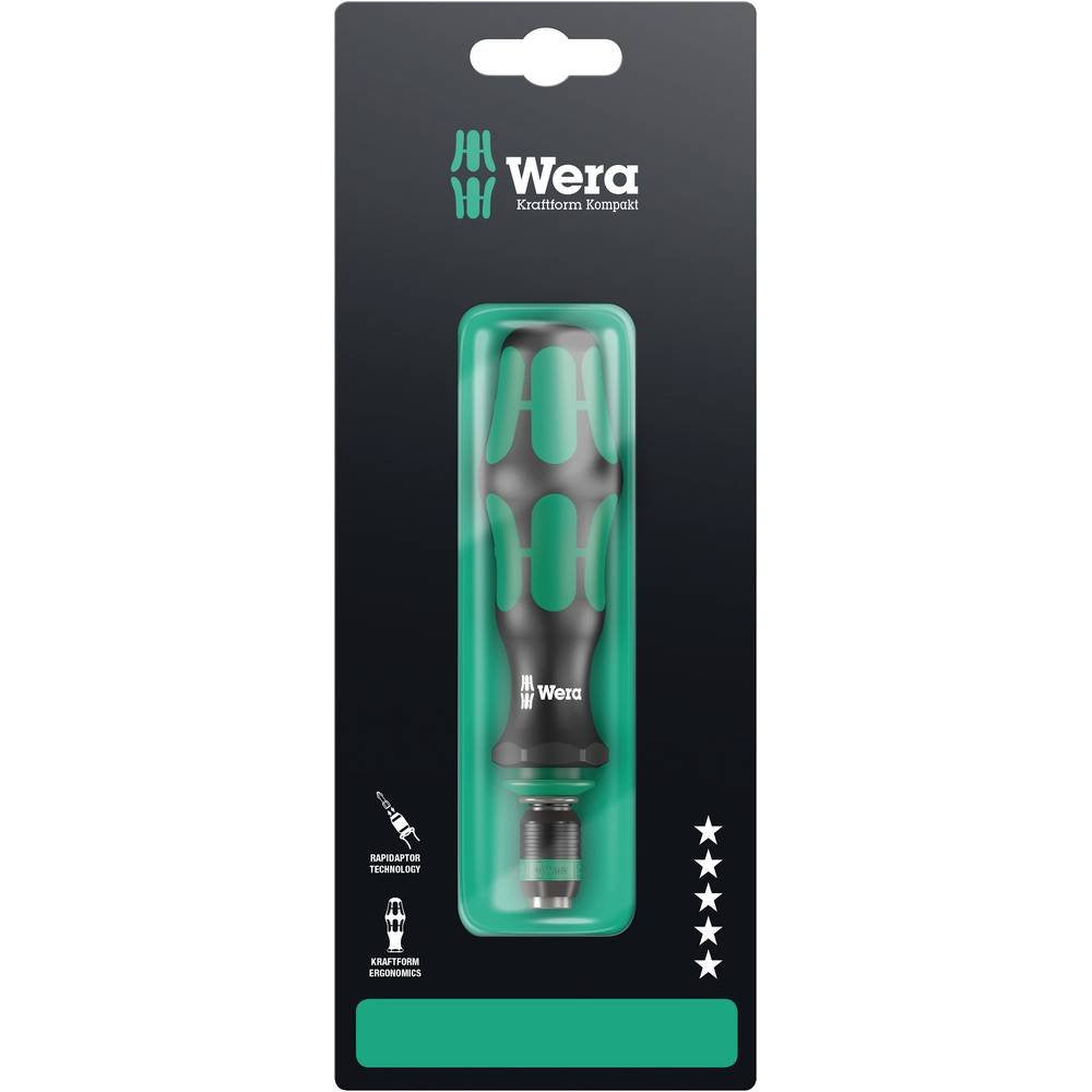 Wera 817 R SB Bits-Handhalter mit Rapidaptor Schnellwechselfutter, 1/4 Zoll x 133 mm, 05073541001 13