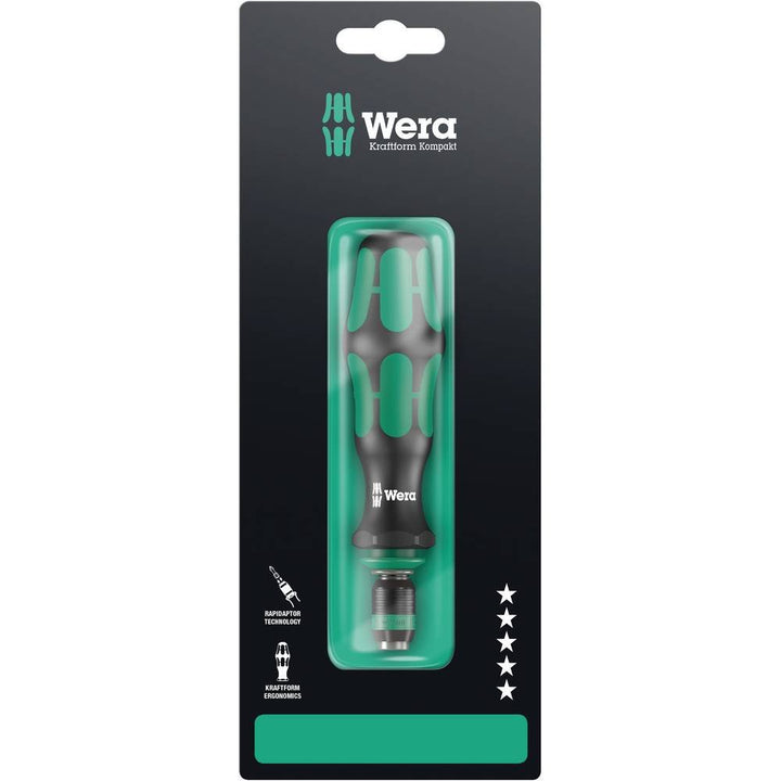 Wera 817 R SB Bits-Handhalter mit Rapidaptor Schnellwechselfutter, 1/4 Zoll x 133 mm, 05073541001 13