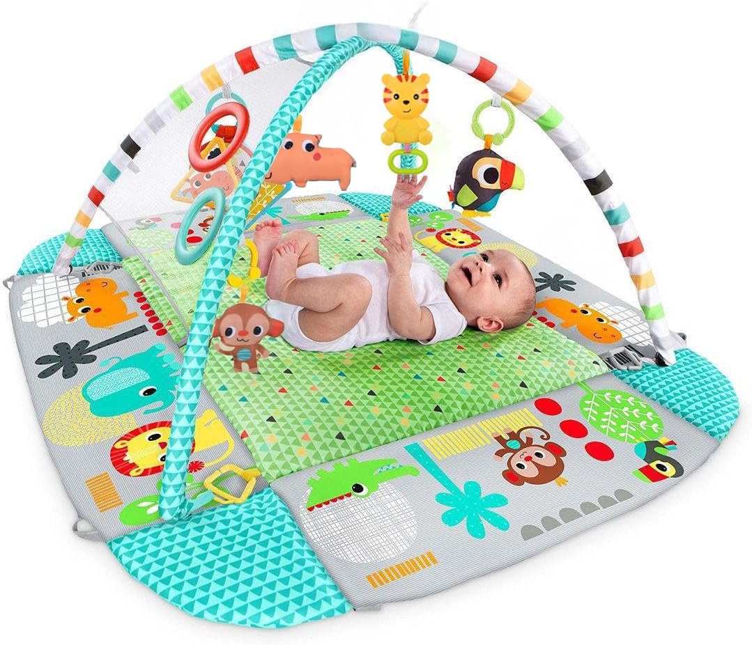 Multifunktionale Baby Spieldecke mit Spielbogen – Baby Gym Spielmatte & Krabbeldecke – inkl. 30 Bäll