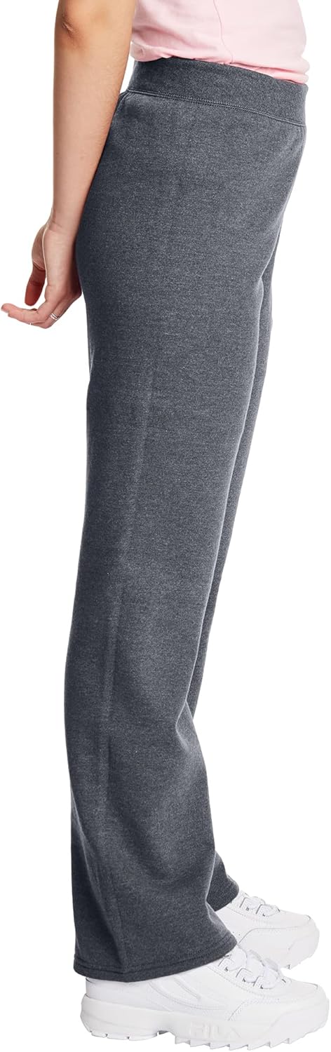 Hanes Damen EcoSmart-Petite Jogginghose mit Offenem Bein Trainingshose, Schiefer-heather