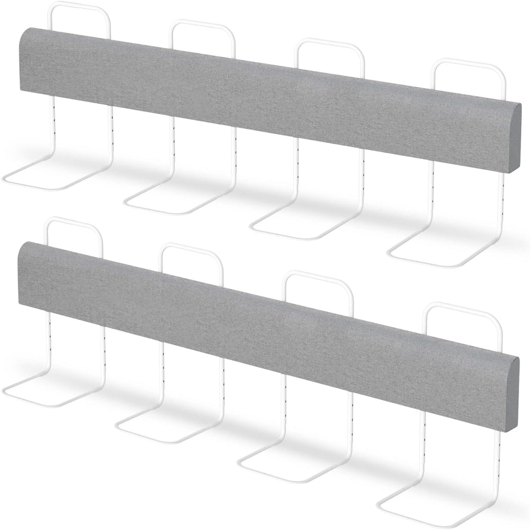Ikodm Bettgitter rausfallschutz Bett 2X 200cm Bettschutzgitter für Kinder Höhenverstellbar Bettkante