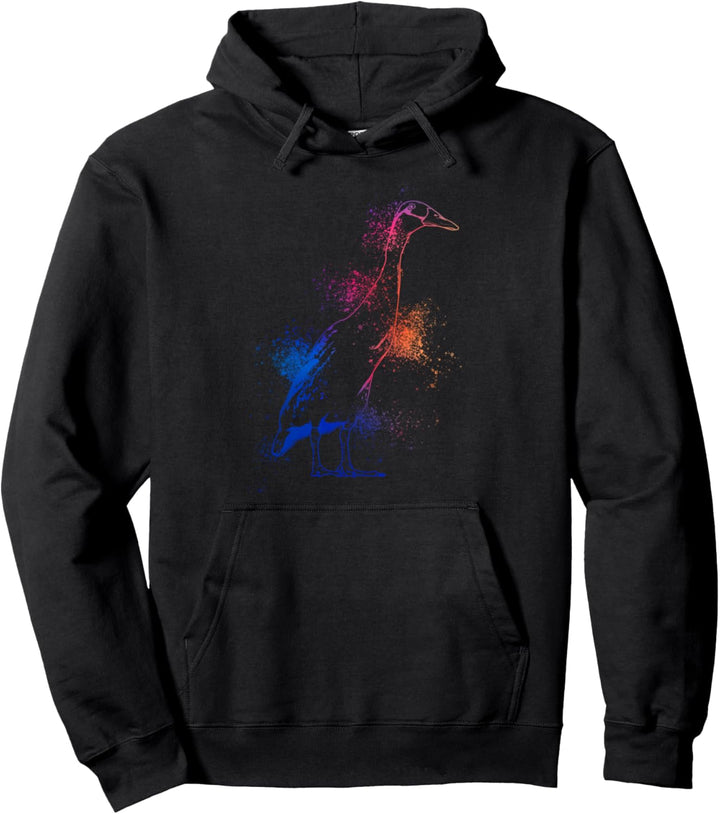 Farbenfrohe Laufente Pullover Hoodie