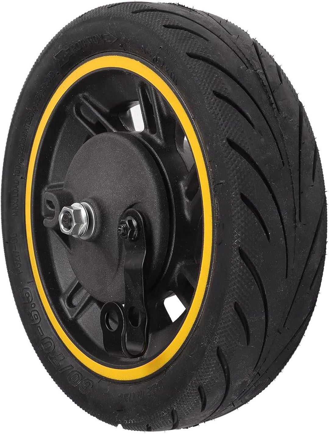 Elektroroller Vorderrad für Ninebot Max G30, 10 Zoll 60/70-6.5 Vakuumreifen Vorderrad mit Trommelbre