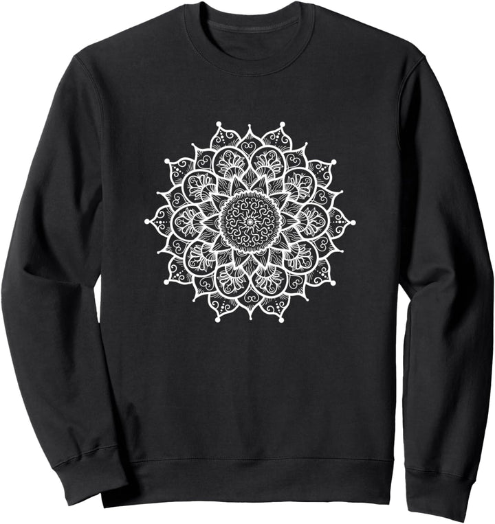 Mandala Art Hand gezeichnete geometrische Design Zen Yoga Sweatshirt
