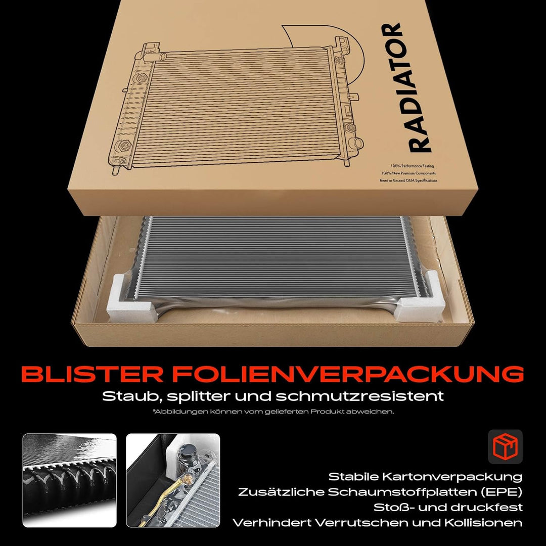 Frankberg Kühler Wasserkühler Motorkühler Automatikgetriebe Kompatibel mit Mirage/Space Star Schrägh