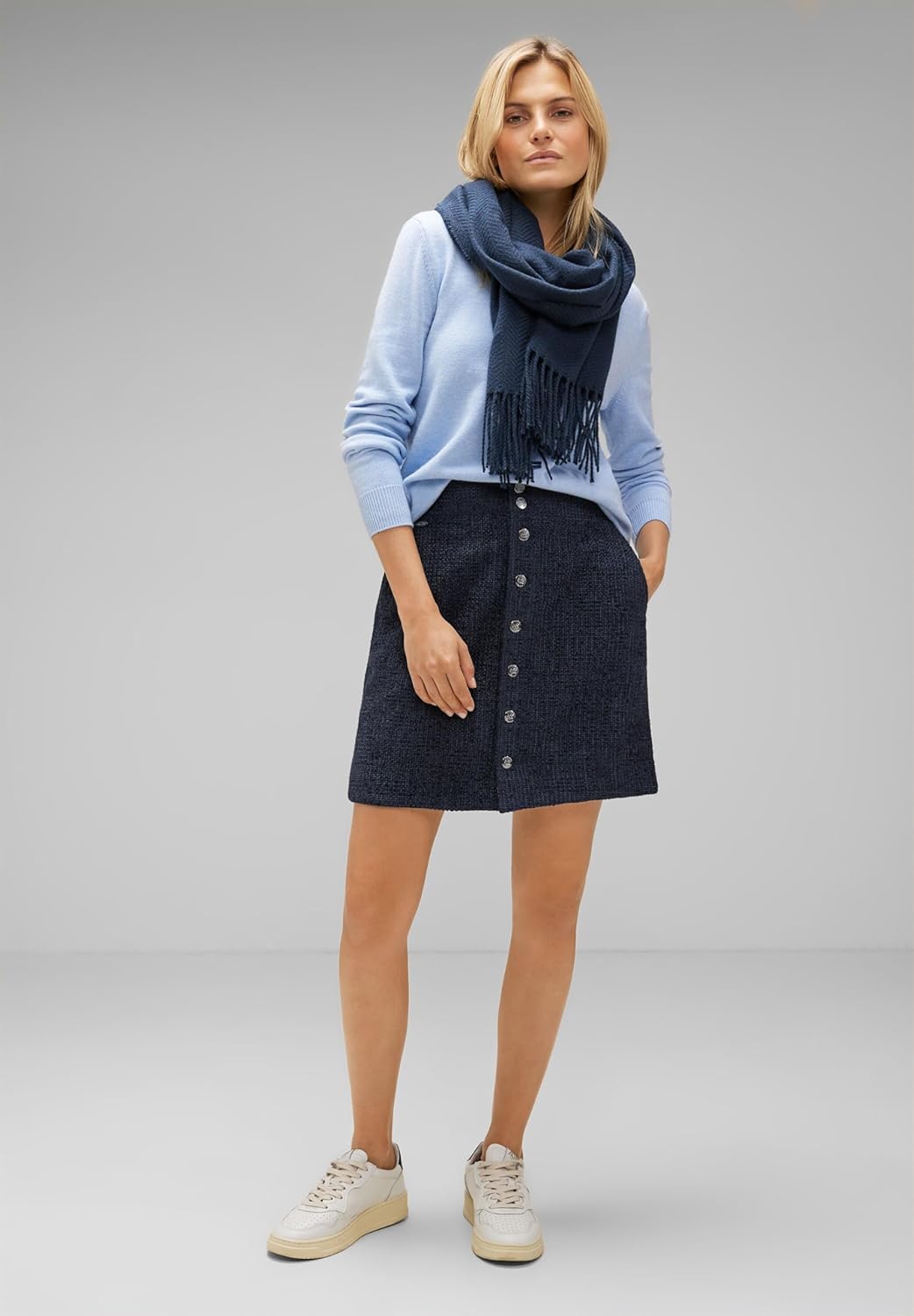 Street One Damen A-Shape_solid Bouclè Rock, 34W