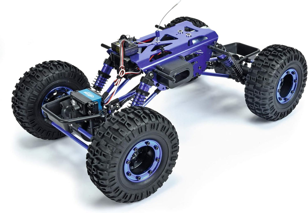 Carson 500404067 X-Crawlee PRO 1:10 – robuster XL RC-Crawler, 4x4, verschränkbare Achsen, einstellba