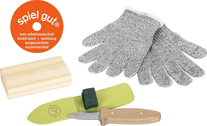 small foot Schnitzmesser-Set "Discover", Outdoor-Kindermesser inkl. Messerscheide für Kinder ab 6 Ja