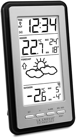 La Crosse Technology Wetterstation, Innen-/Aussentemperatur schwarz, schwarz