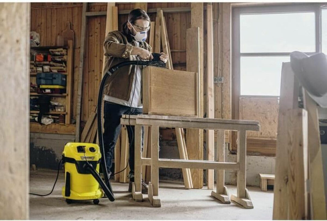 Nass- und Trockensauger KARCHER WD 3 P V-19/4/20 - Behälter aus Polypropylen 19 L - 1000 W (tragbare