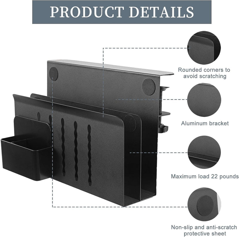 Schreibtisch Seitenaufbewahrung,PC Halterung Seite Schreibtisch,schublade unter schreibtisch,Kabelsy