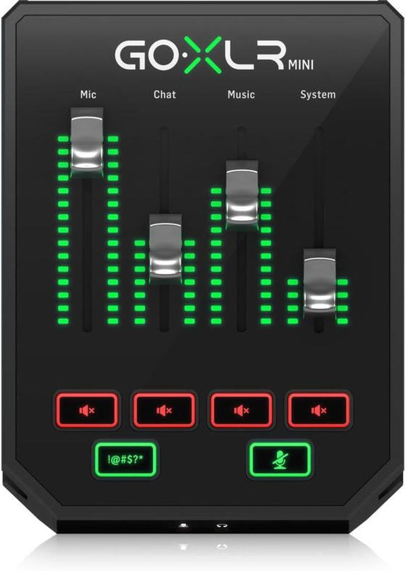TC Helicon GoXLR MINI Online-Broadcast-Mixer mit USB-/Audio-Schnittstelle und Midas-Vorverstärker, 9