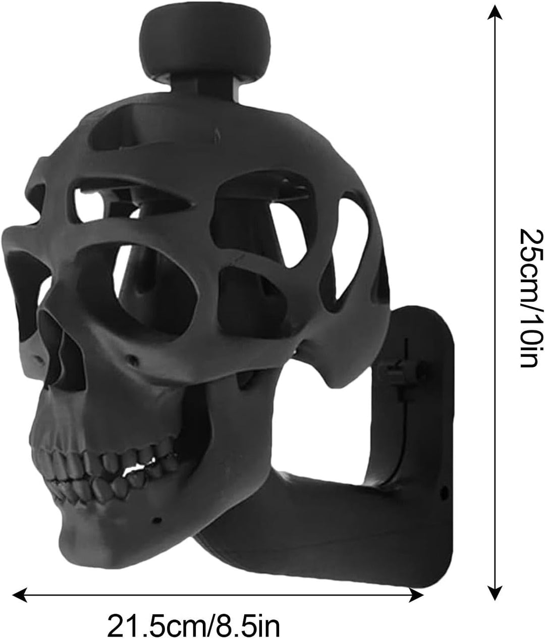 Schädel Helm Halterung,Motorradhelm Halterung Wand,Gothic Schädel Helm Display Ständer,Kreative Skel