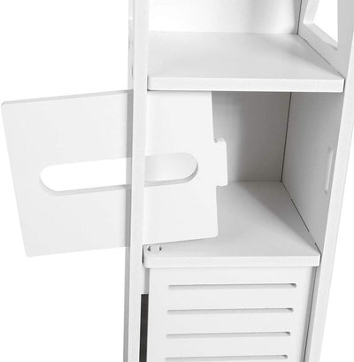 Ejoyous Schlanker Badezimmerschrank, Hoher Badezimmerschrank Boden Freistehend Eckschrank Schrank, f