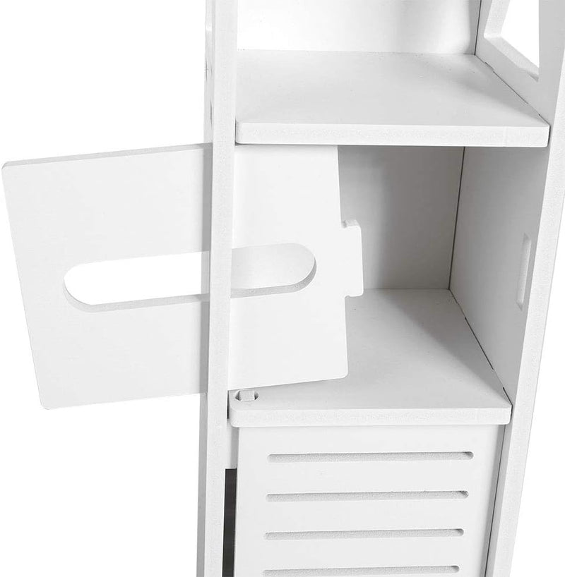 Ejoyous Schlanker Badezimmerschrank, Hoher Badezimmerschrank Boden Freistehend Eckschrank Schrank, f