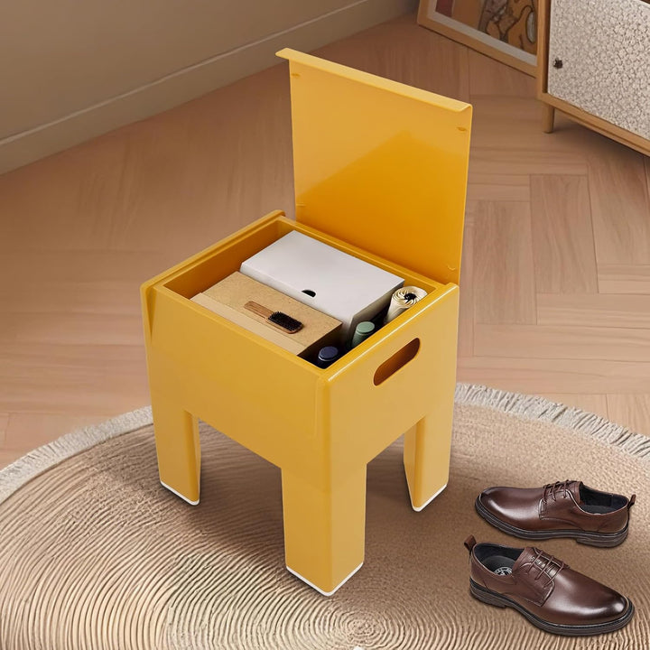 Sitzhocker mit Stauraum ABS, hoch belastbar 50‑100kg Klappdeckel | Freistehende Ausführung, modernes
